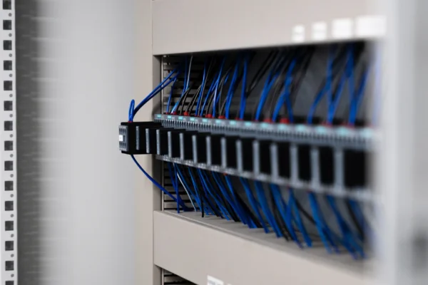 Schaltschrank der Anlagensteuerung im Kraftwerk Kaschütz